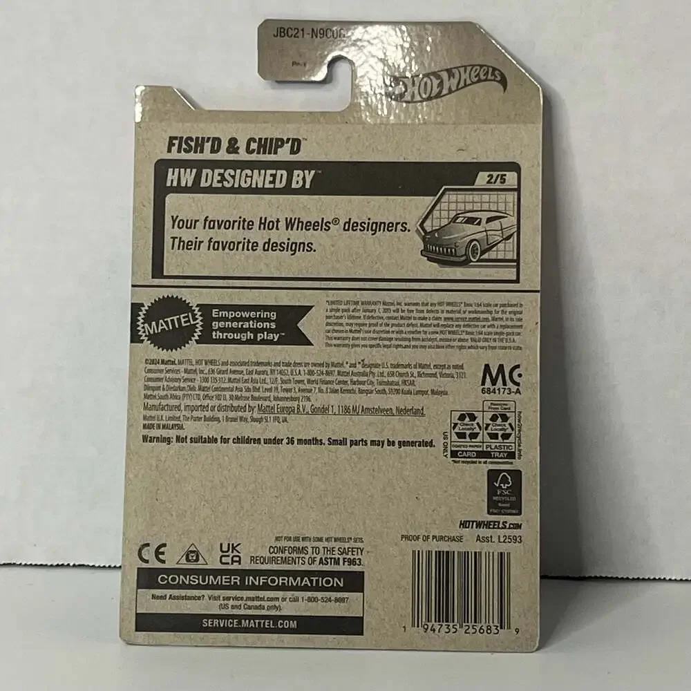2025 Hot Wheels Fish'd & Chip'd Treasure Hunt HW Designed 2/5